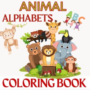 "Animal Alphabet Tracing & Coloring Book for Kids – Fun Learning & Screen-Free Activity"